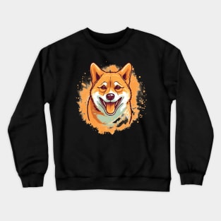 Happy Shiba Inu Crewneck Sweatshirt